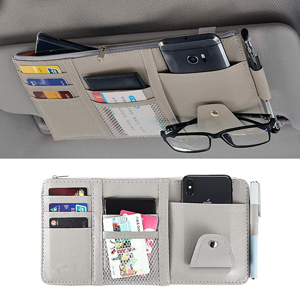 Car Sun Visor Organizer, Sunglass Pen Card