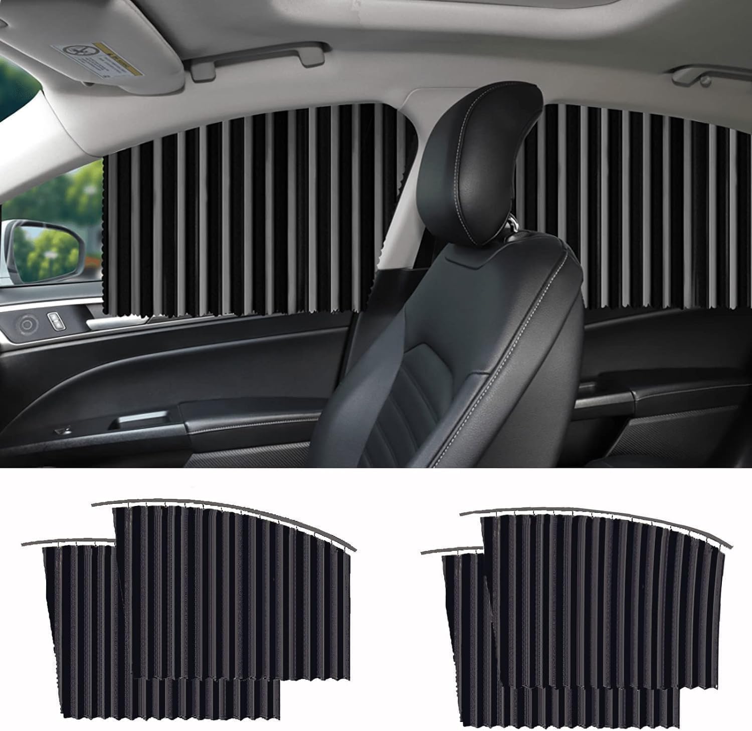 Magnetic Car Side Window Curtains