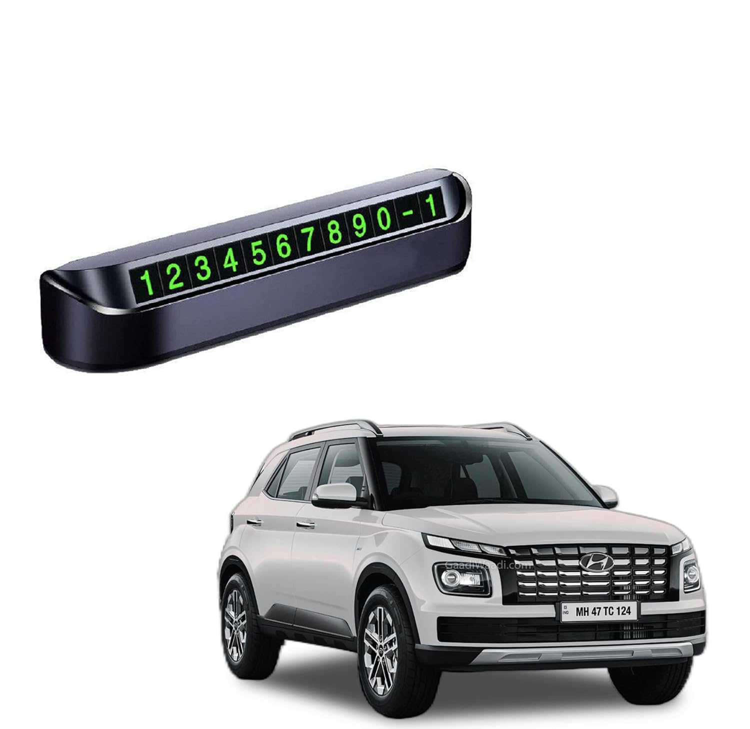 Cars Dashboard Hidden Phone Number Plate, Car Parking Number 