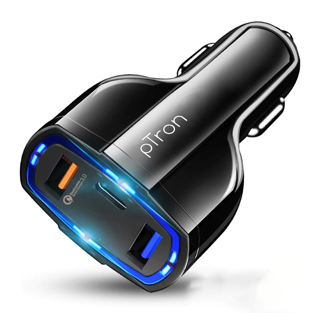 Type-C/PD 3 Port Fast Car Charger Adapter,